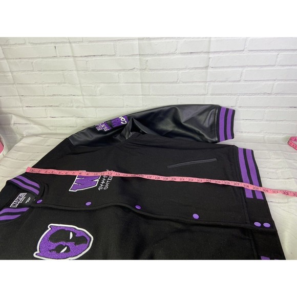 Marvel Black Panther Logo Letterman Varsity Jacket Wakanda Official Mens 2XL - Picture 13 of 13